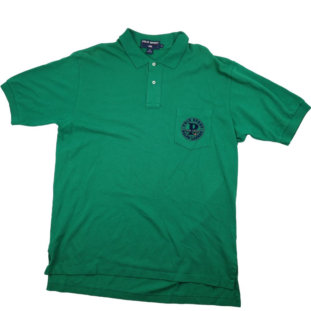Vintage Polo Sport Ralph Laruen 12M Yacht Challenge Polo Shirt